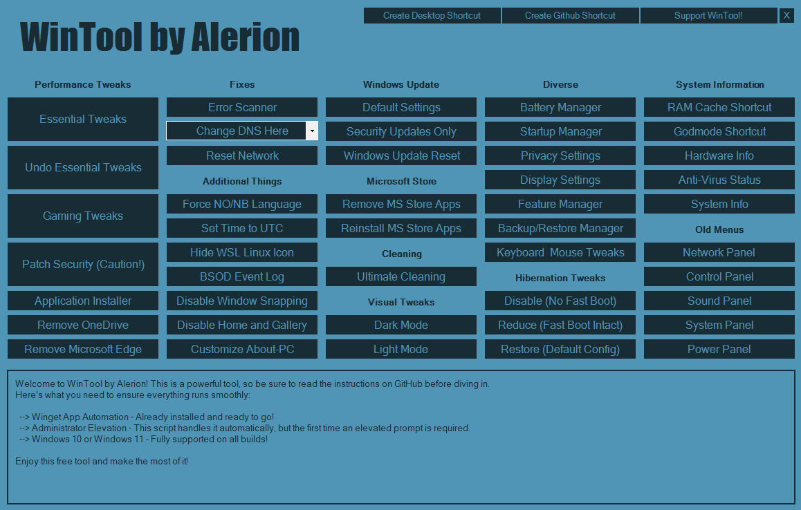 WinTool for Windows 11 для Windows