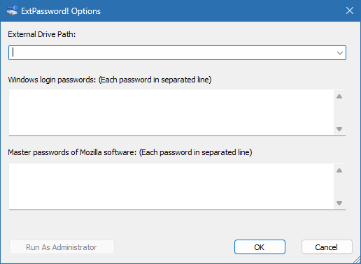 ExtPassword! настройки