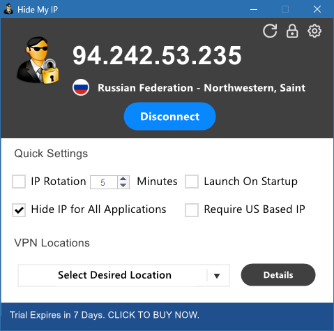 Hide My IP для Windows