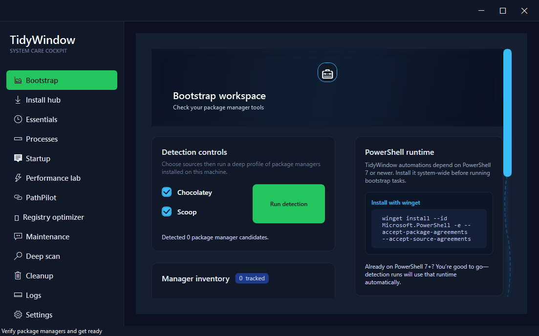 TidyWindow для Windows