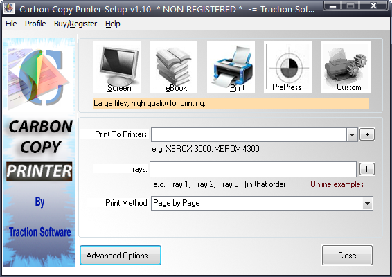 Traction Software Carbon Copy Printer для Windows