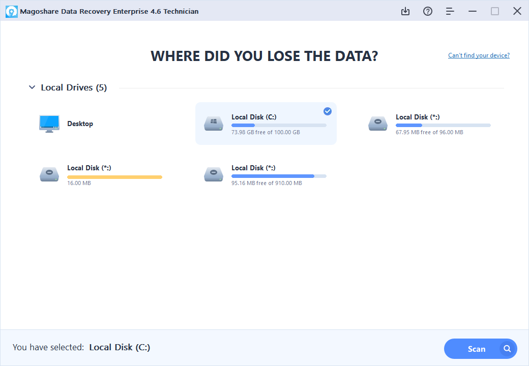 Magoshare Data Recovery для Windows
