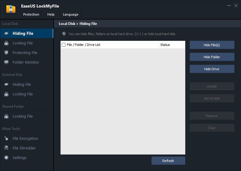 EaseUS LockMyFile ключом и кряком