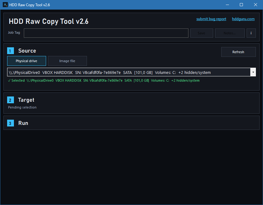 HDD Raw Copy Tool для Windows