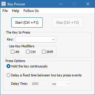 Key Presser с ключом