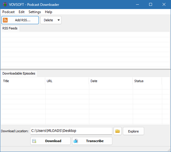 VovSoft Podcast Downloader с кряком и ключом активации