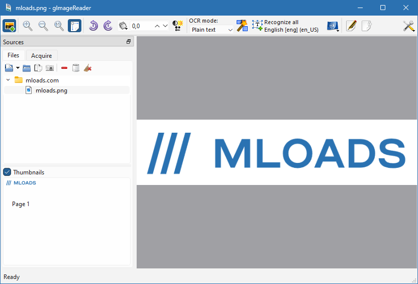 gImageReader для Windows