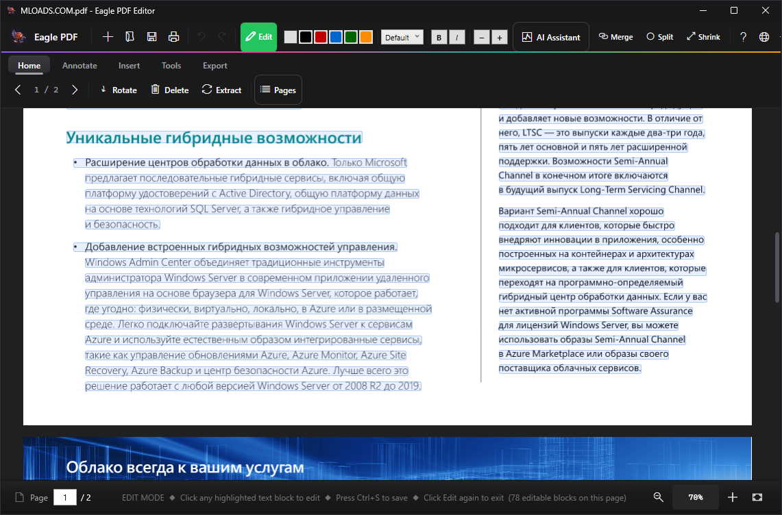 Eagle PDF Editor crack и ключ