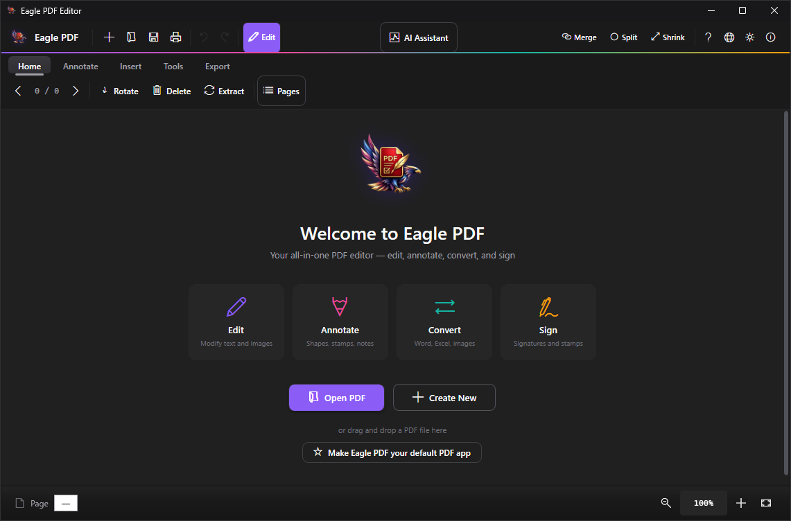 Eagle PDF Editor для Windows