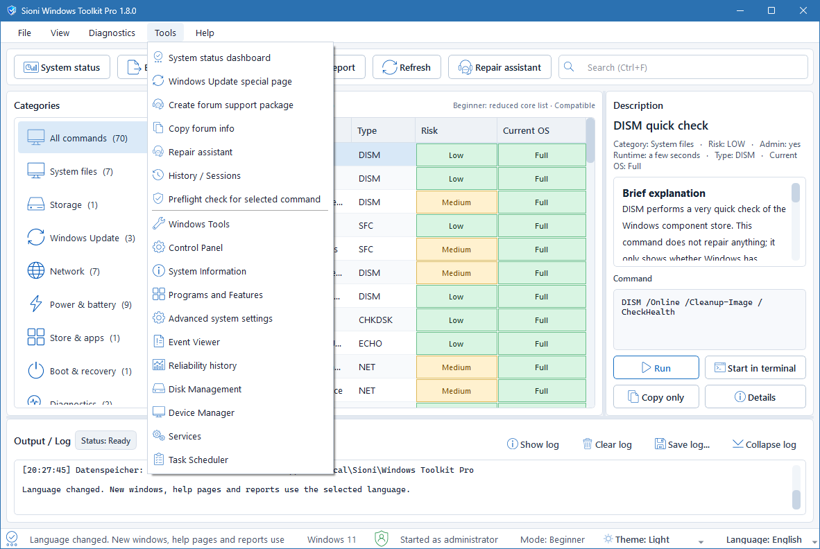 Sioni Windows Toolkit Pro скачать бесплатно